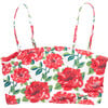 Courtney Tankini Top, Red Peonies - Two Pieces - 1 - thumbnail