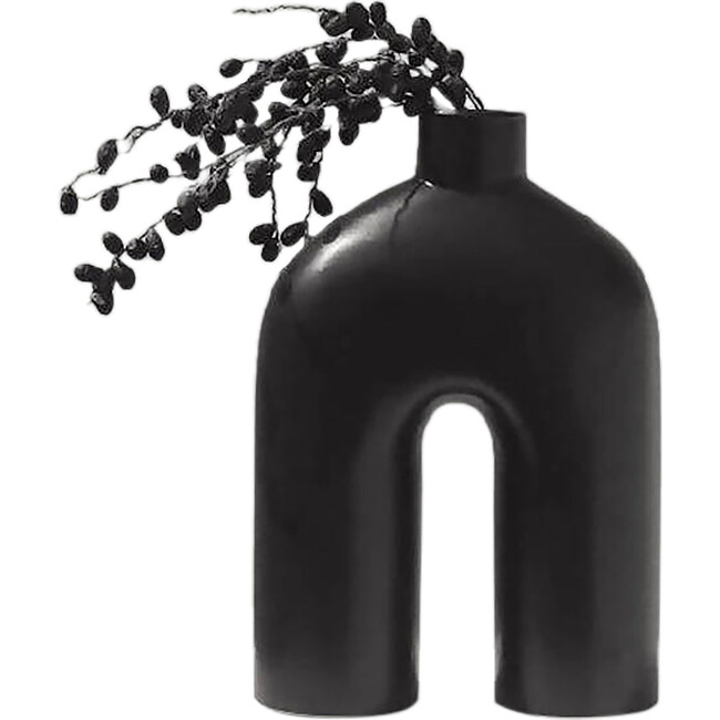 Ozo Vase, Off Black