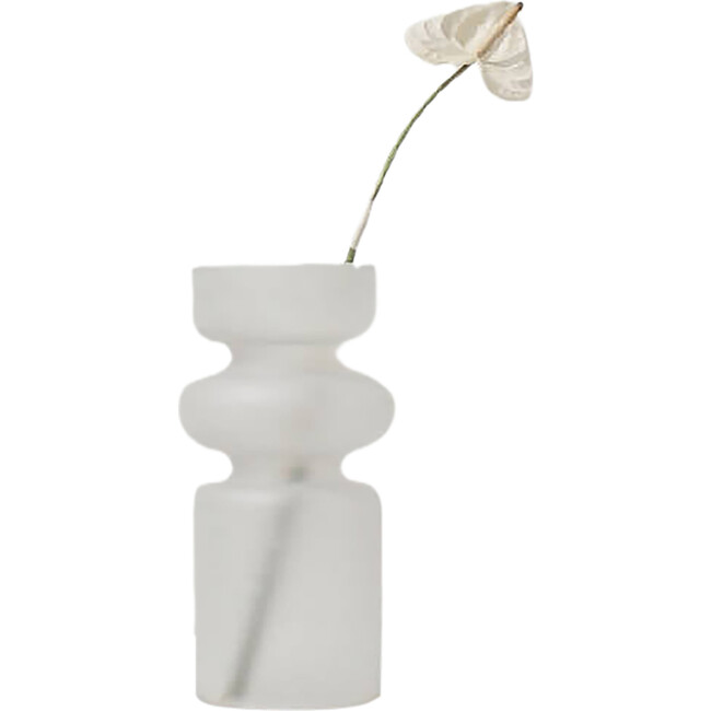 Iris Vase, Frosted White