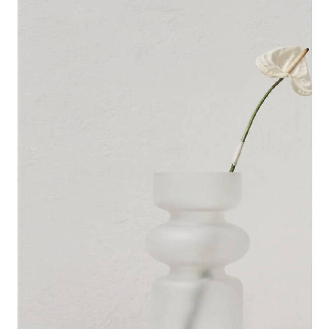 Osmos Studio Iris Vase, Frosted White - Vases - 4