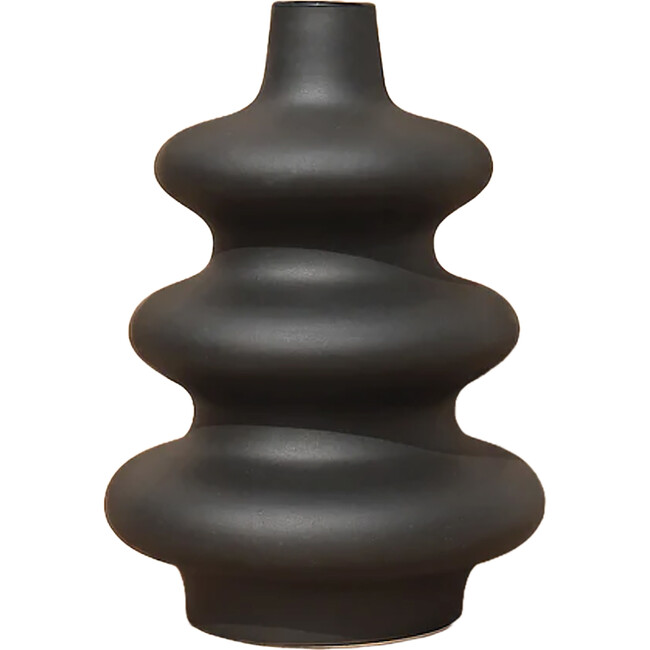 Big Mezo Vase, Off Black