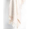 The Nascent Textured Oxford Throw Blanket, Cream - Throws - 2