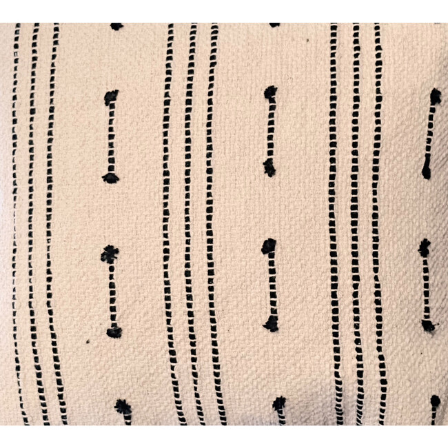 Bit of Meraki Siara Throw Pillow Cover, Cream and Black - Decorative Pillows - 3