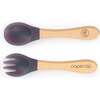 Thermo Silicone Spork & Spoon Set, Purple - Food Storage - 3