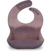 Color-Changing Silicone Bib, Purple - Bibs - 3