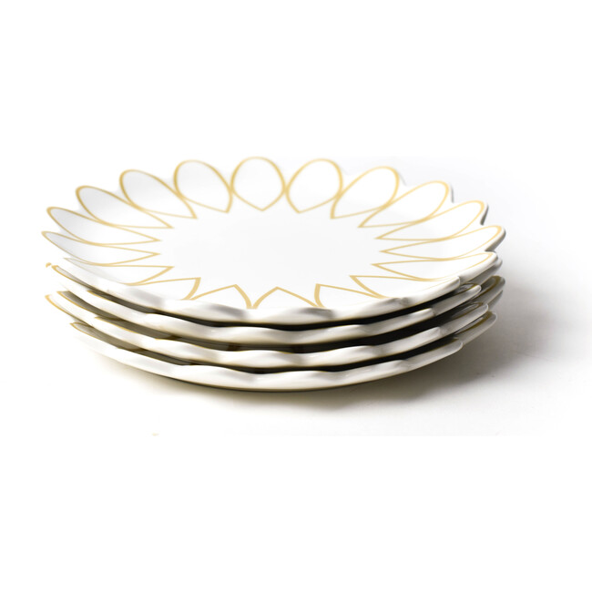 Gold Scallop Dinner Plate, Set of 4 - Tabletop - 2