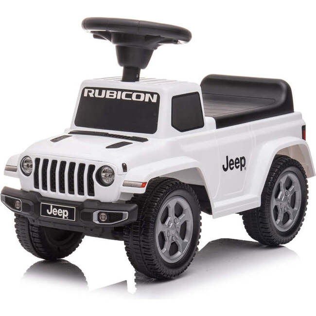 Jeep Rubicon Foot to Floor Ride-On for Toddlers (White)