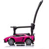 Lamborghini 3-in-1 Kids Push Ride On Toy Car (Pink) - Ride-Ons - 2