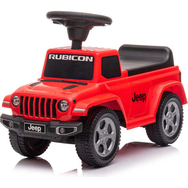Jeep Rubicon Foot to Floor Ride-On for Toddlers (Red)