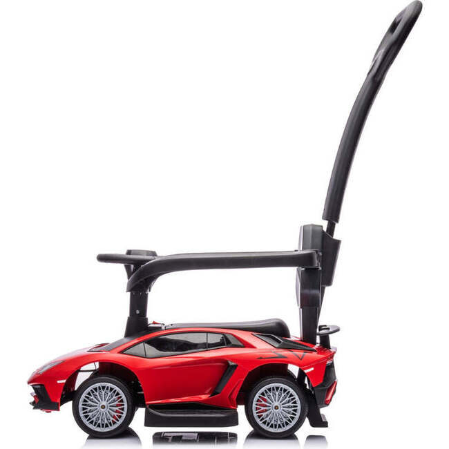 Lamborghini 3-in-1 Kids Push Ride On Toy Car (Red) - Ride-Ons - 2