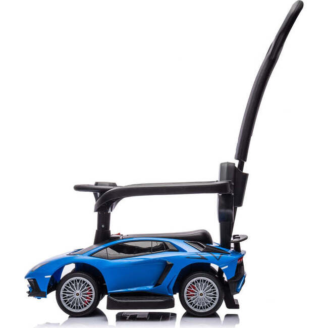 Lamborghini 3-in-1 Kids Push Ride On Toy Car (Blue) - Ride-Ons - 2