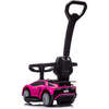 Lamborghini 3-in-1 Kids Push Ride On Toy Car (Pink) - Ride-Ons - 4