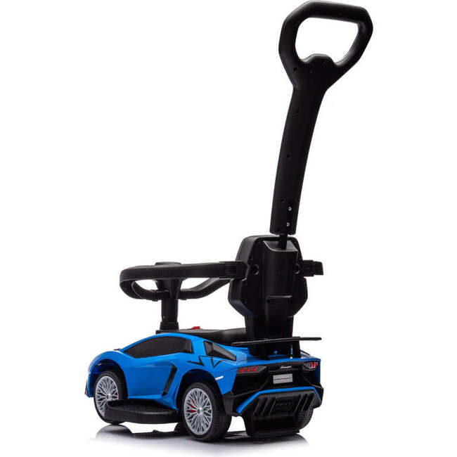 Lamborghini 3-in-1 Kids Push Ride On Toy Car (Blue) - Ride-Ons - 3