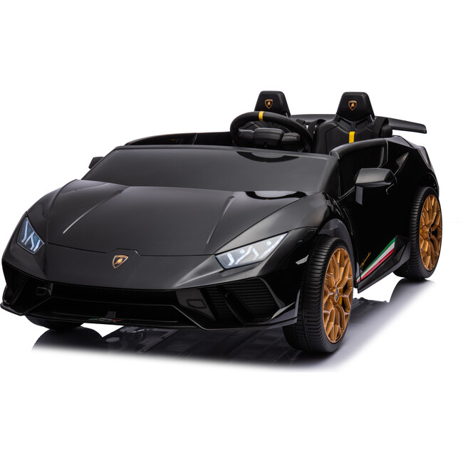 24V Lamborghini Huracan 2 Seater Kids' Electric Ride-On (Black)