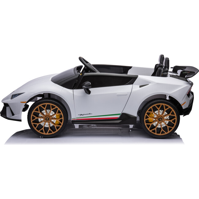 24V Lamborghini Huracan 2 Seater Kids' Electric Ride-On (White) - Ride-Ons - 2