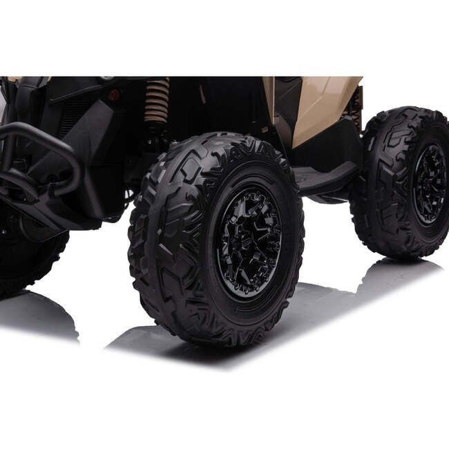 24V Can Am Renegade 1-Seater Kids ATV (Khaki) - Ride-Ons - 5