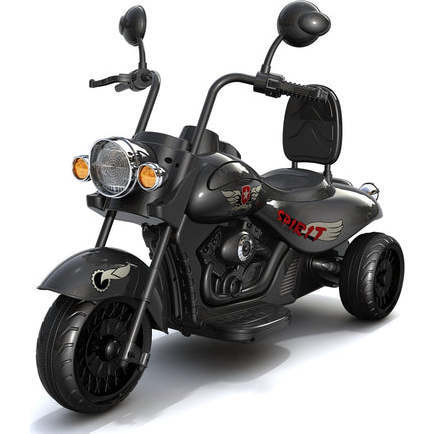 12V Freddo Kids Cruiser 1 Seater Motorcycle (Black) - Freddo Ride-ons ...