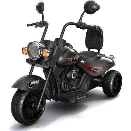12V Freddo Kids Cruiser 1 Seater Motorcycle (Black)