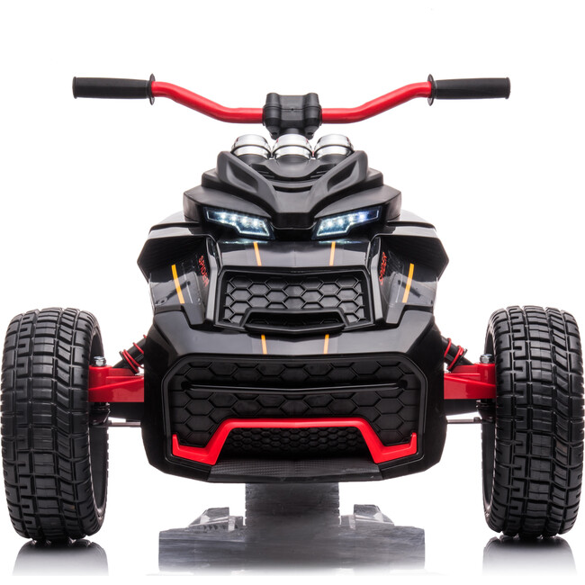 24V Freddo Spider 2 Seater Ride-On 3 Wheel Motorcycle (Black) - Ride-Ons - 2