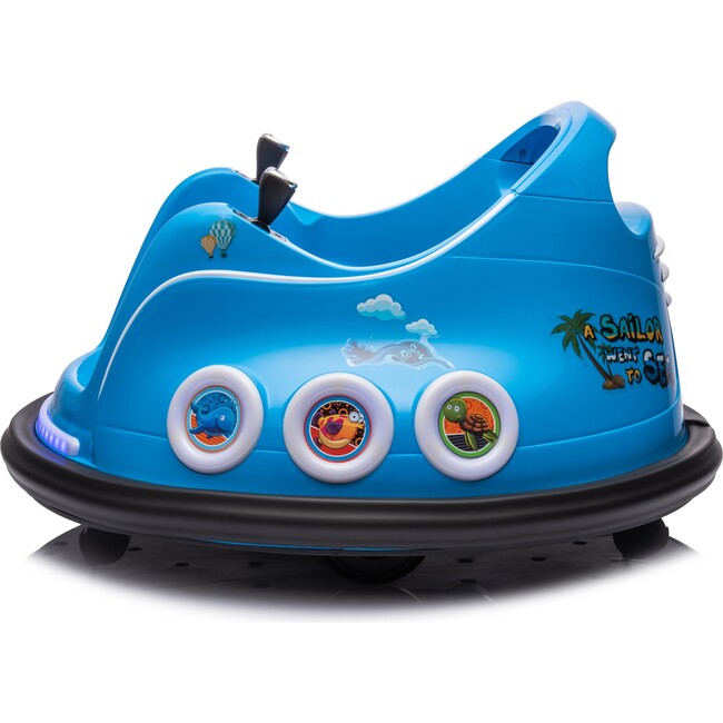 12V Freddo Bumper Car 1 Seater Ride on for Kids (Blue) - Ride-Ons - 2