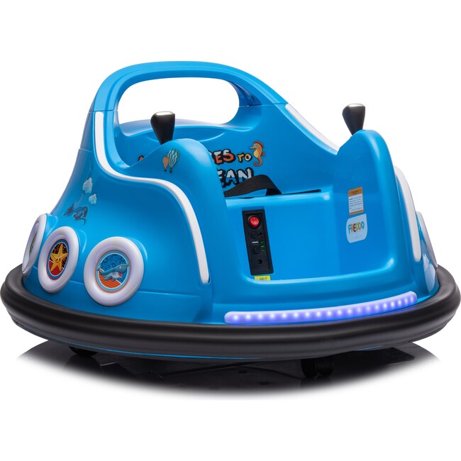 12V Freddo Bumper Car 1 Seater Ride on for Kids (Blue) - Ride-Ons - 3