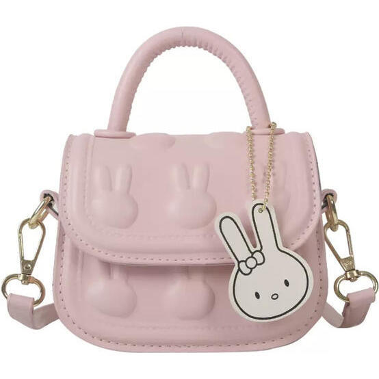 Pink Faux Leather Bunny Purse