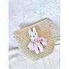 Natural Straw Bunny Purse - Bags - 3