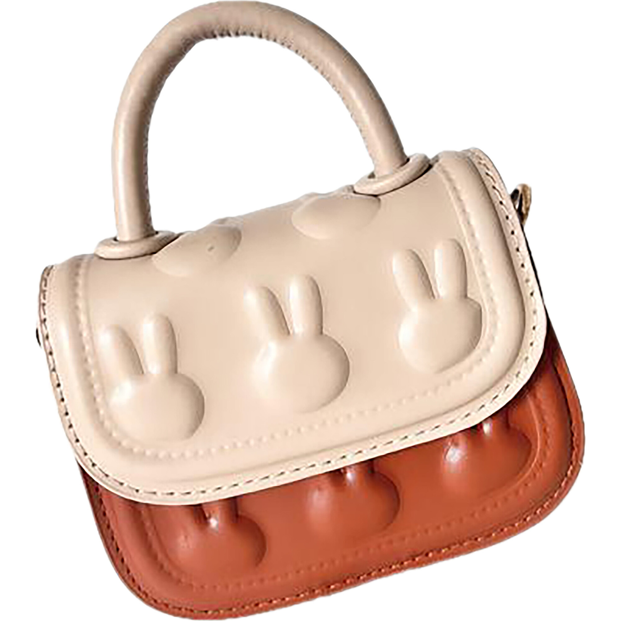 Brown Faux Leather Bunny Purse - Bags - 1