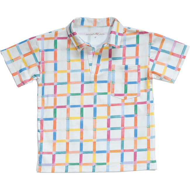 Sloan baby's & kids' short sleeves polo shirt, Grids