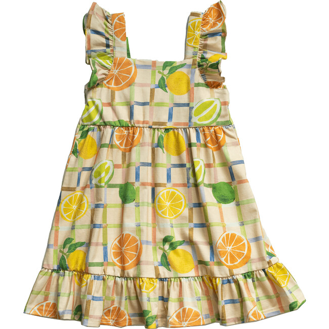 Avery kids' sleeveless dress, Citrus