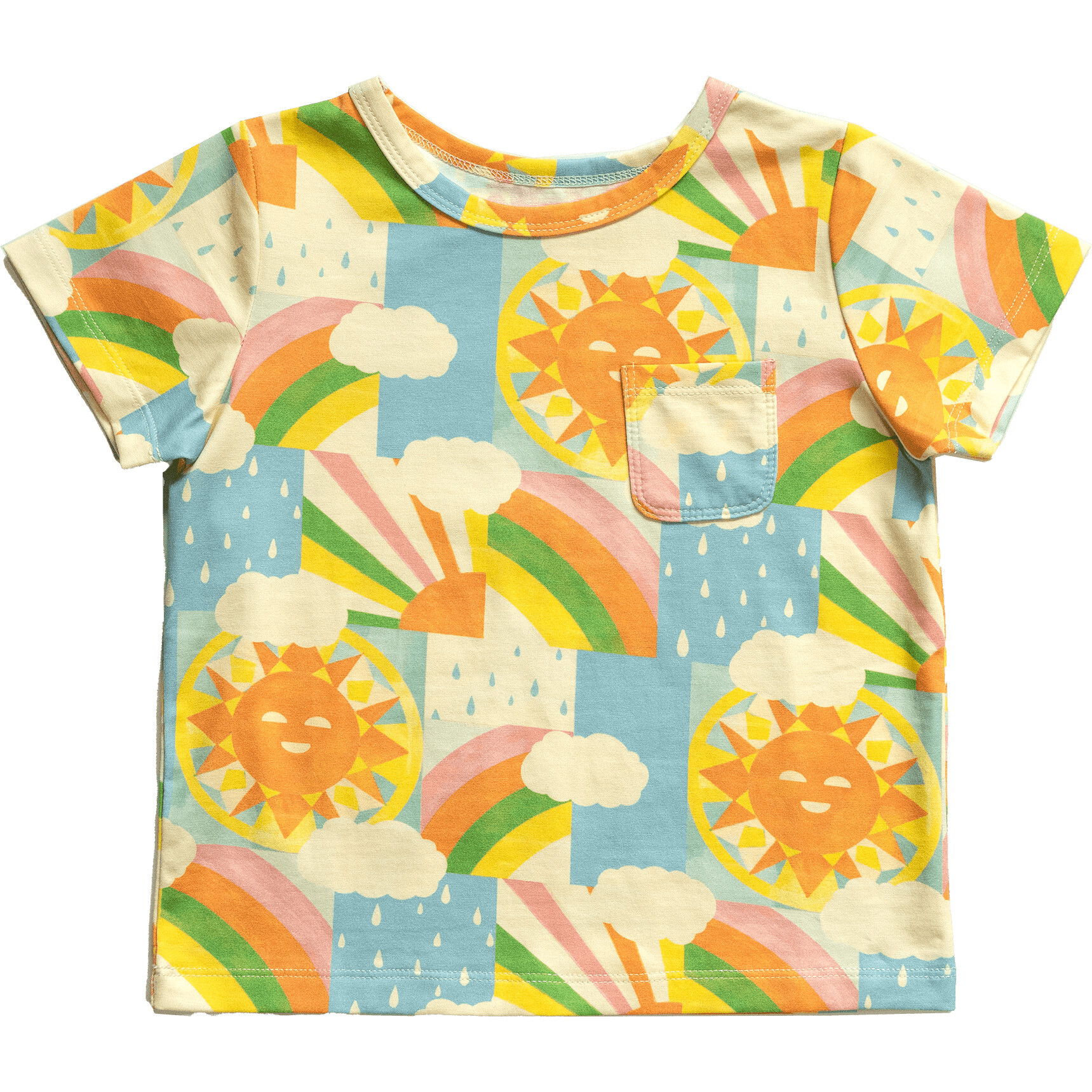 Brooklyn babies & kids' pocket tee, Sun - T-Shirts - 1