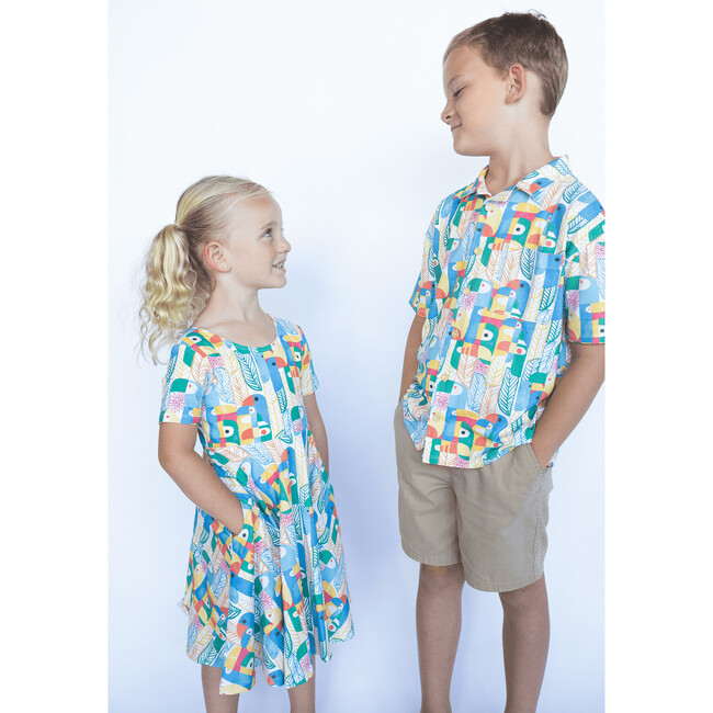 Cory baby's & kids' short sleeves button down collar shirt, Parrots - Button Downs - 4