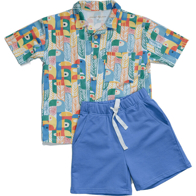 Cory baby's & kids' short sleeves button down collar shirt, Parrots - Button Downs - 5