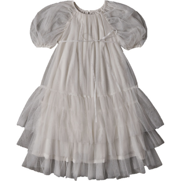 Lilian Dress, Bright White