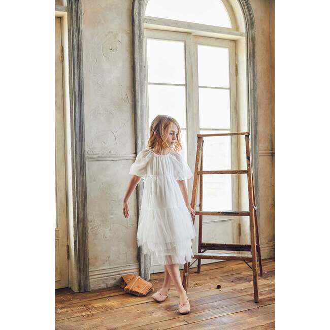 Lilian Dress, Bright White - Dresses - 2