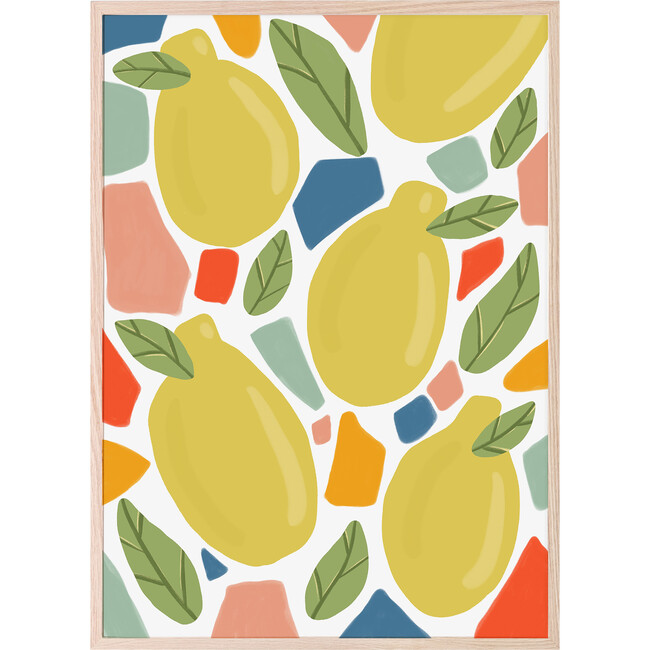 Terrazzo Lemons Art Print