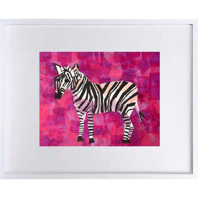 Zebra Print 8x10 Horizontal Frame, Pink