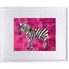 Zebra Print 8x10 Horizontal Frame, Pink - Wall Décor - 1 - thumbnail