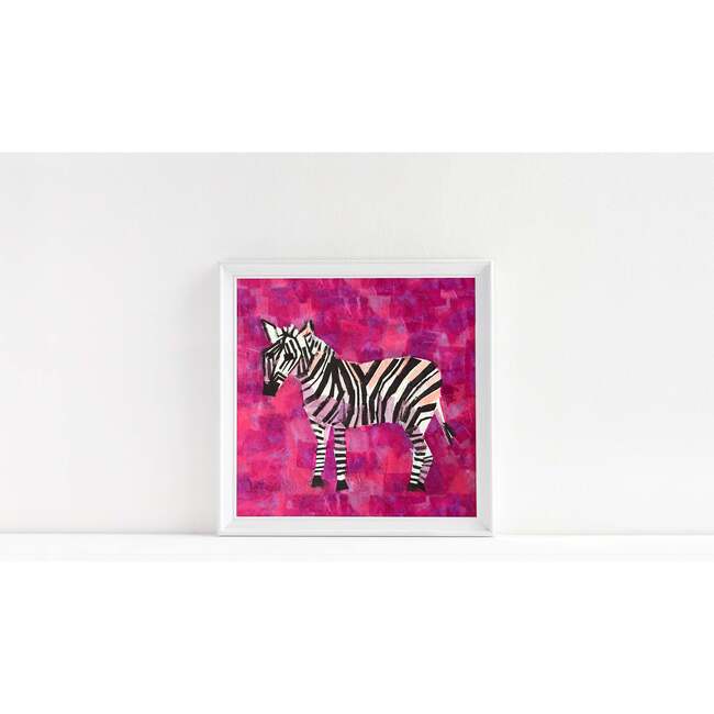Zebra Print 8x10 Horizontal Frame, Pink - Wall Décor - 2