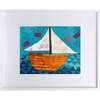 Sailboat Print 8x10 Horizontal Frame, Blue - Wall Décor - 1 - thumbnail