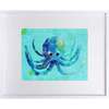 Octopus Picture for Babies & Kids 11x14 Horizontal Frame, Turquoise - Wall Décor - 1 - thumbnail