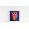 Owl Print 11x14 Horizontal Frame, Pink & Blue - Wall Décor - 2