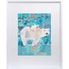Mommy & Baby Polar Bear Print 11x14 Vertical Frame, Turquoise - Wall Décor - 1 - thumbnail