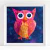 Owl Print 11x14 Vertical Frame, Pink & Blue - Wall Décor - 3