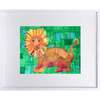 Lion Print 11x14 Horizontal Frame, Green - Wall Décor - 1 - thumbnail