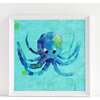 Octopus Picture for Babies & Kids 11x14 Horizontal Frame, Turquoise - Wall Décor - 3
