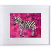 I Like Your Stripes Zebra Print 8x10 Horizontal Frame, Pink - Wall Décor - 1 - thumbnail