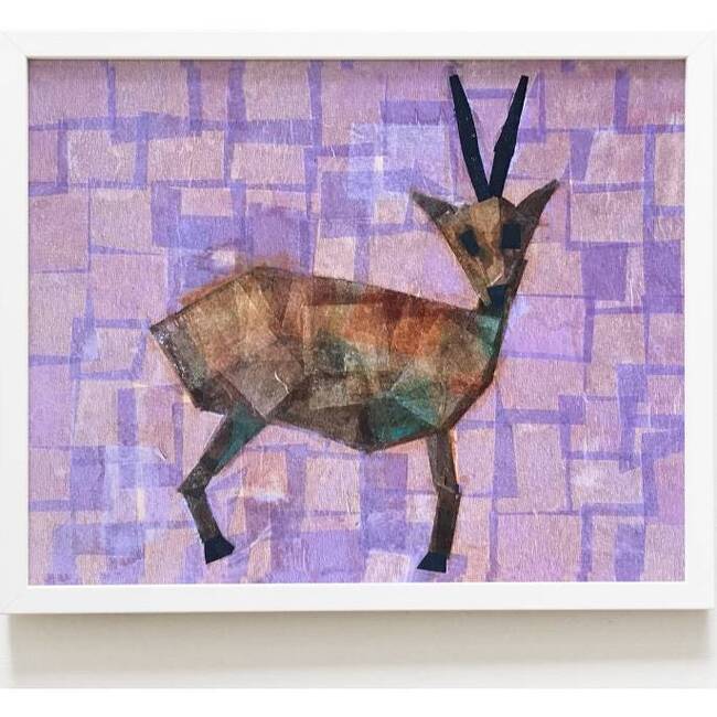 Gazelle Print 8x10 Horizontal Frame, Purple - Wall Décor - 2