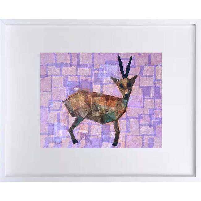 Gazelle Print 11x14 Horizontal Frame, Purple
