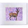 Gazelle Print 11x14 Horizontal Frame, Purple - Wall Décor - 1 - thumbnail